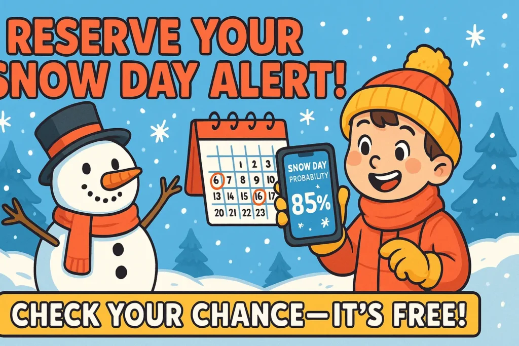 Snow Day Chance 1 Snow day calculator